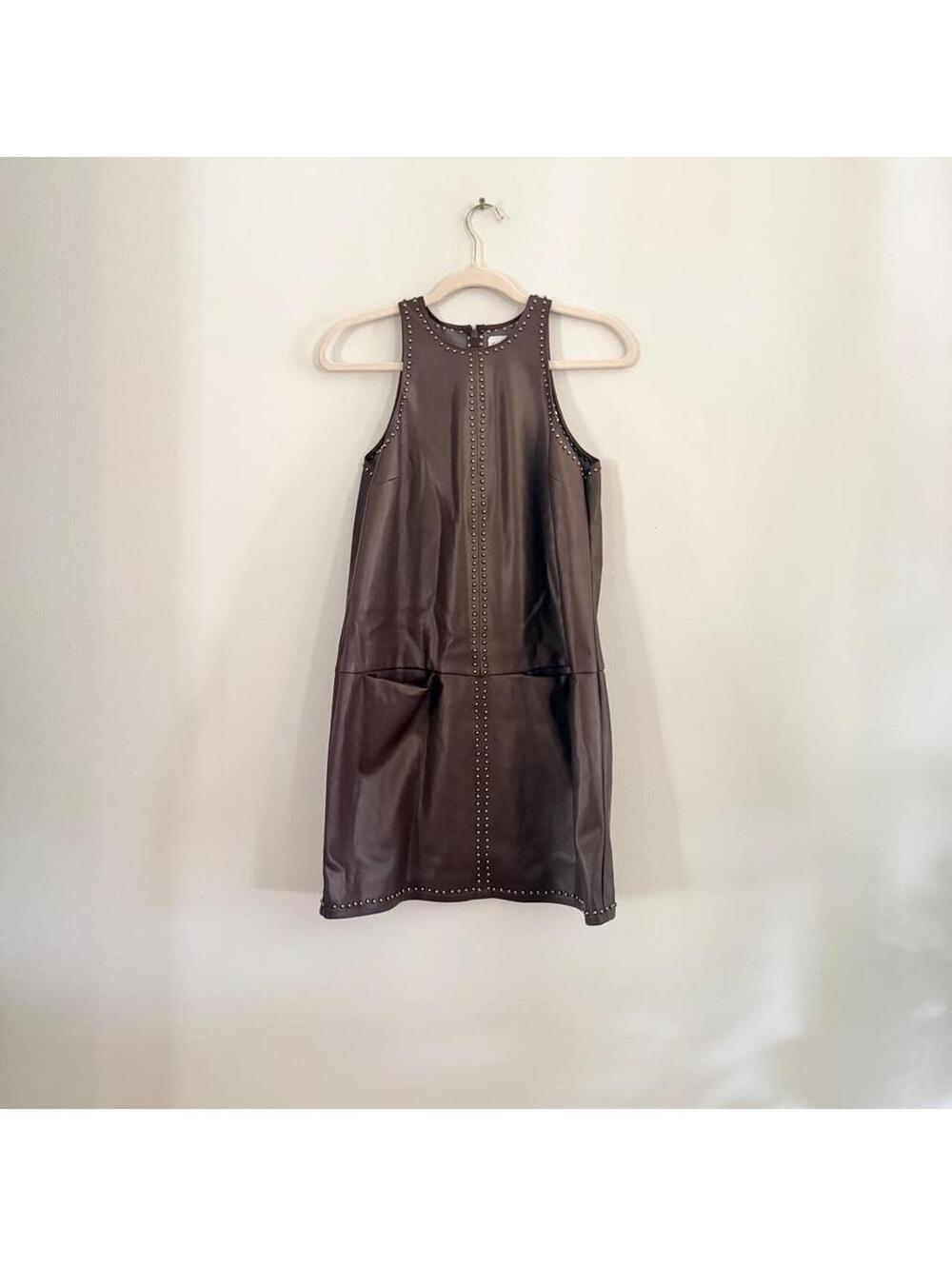 Saylor Damian Vegan-Leather Mini Dress - Picture 5 of 9